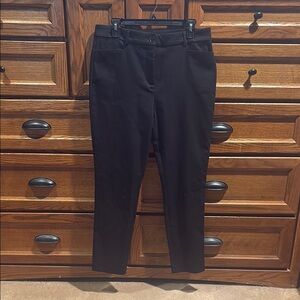LOFT Black Sutton Skinny Pants